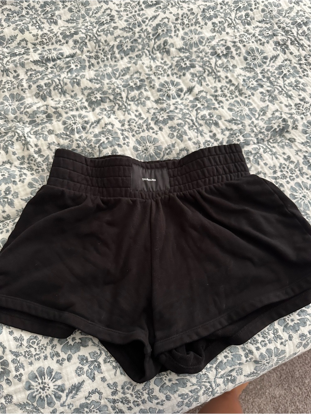TALENTLESS Black High-Waist Athletic Shorts
